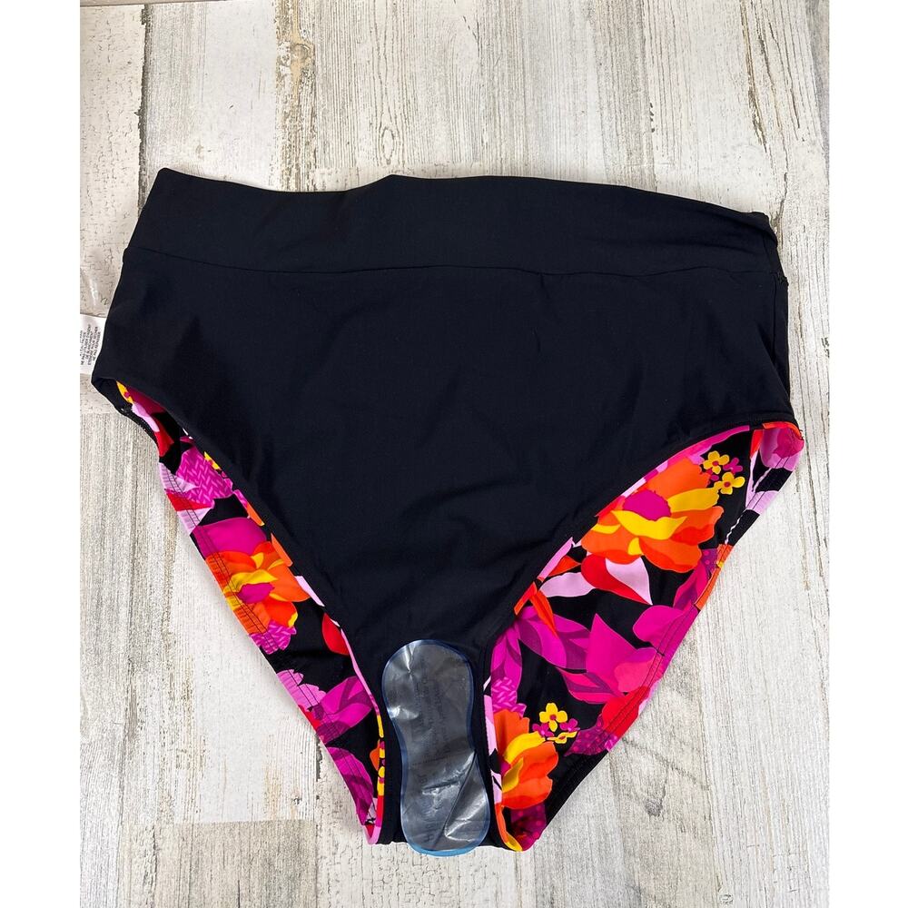 Miraclesuit Womens XL Skinny Dipper Tummy Control Bikini Bottom Floral NEW - Picture 4 of 7